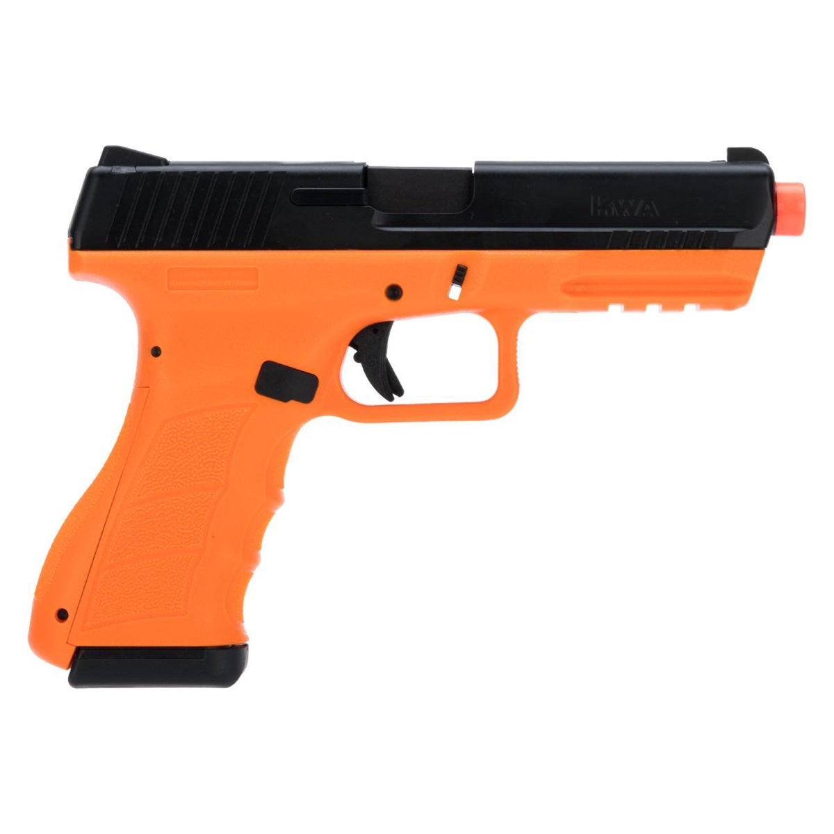KWA Full Size Training ATP-LE Airsoft Gas Blowback Pistol (Color: Black / Orange)