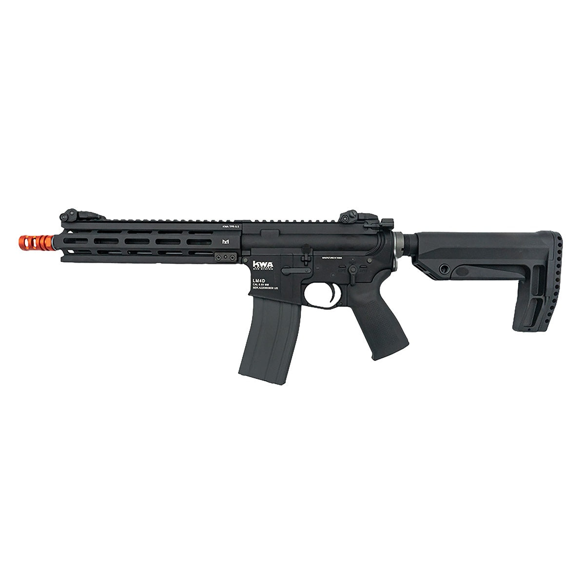KWA 9.5" M-LOK LM4D PTR Gas Blowback Airsoft Rifle (Color: Black)
