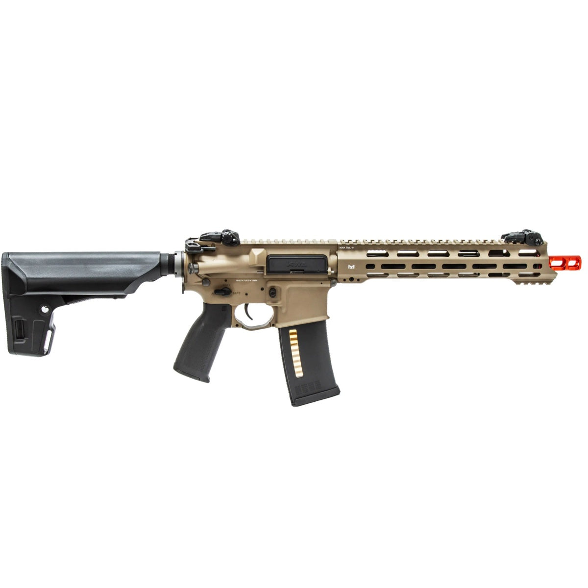 KWA AEG 3.0 RM4 Ronin Tactical T10 SBR w/ 10" M-LOK Handguard (Color: Flat Desert Earth)