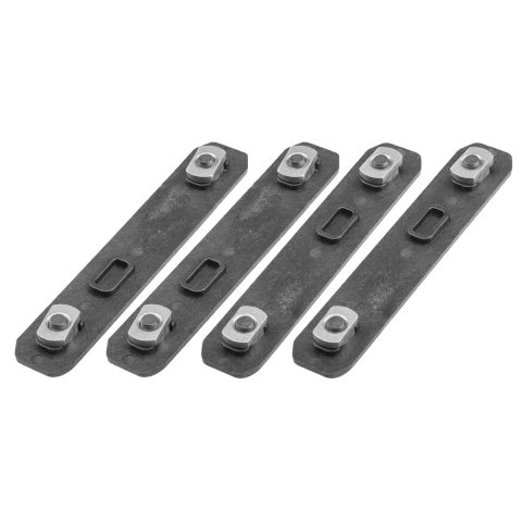 KWA Pack of 4 Enhanced Polymer 2-Slot M-LOK Rail Cover (Color: Black)