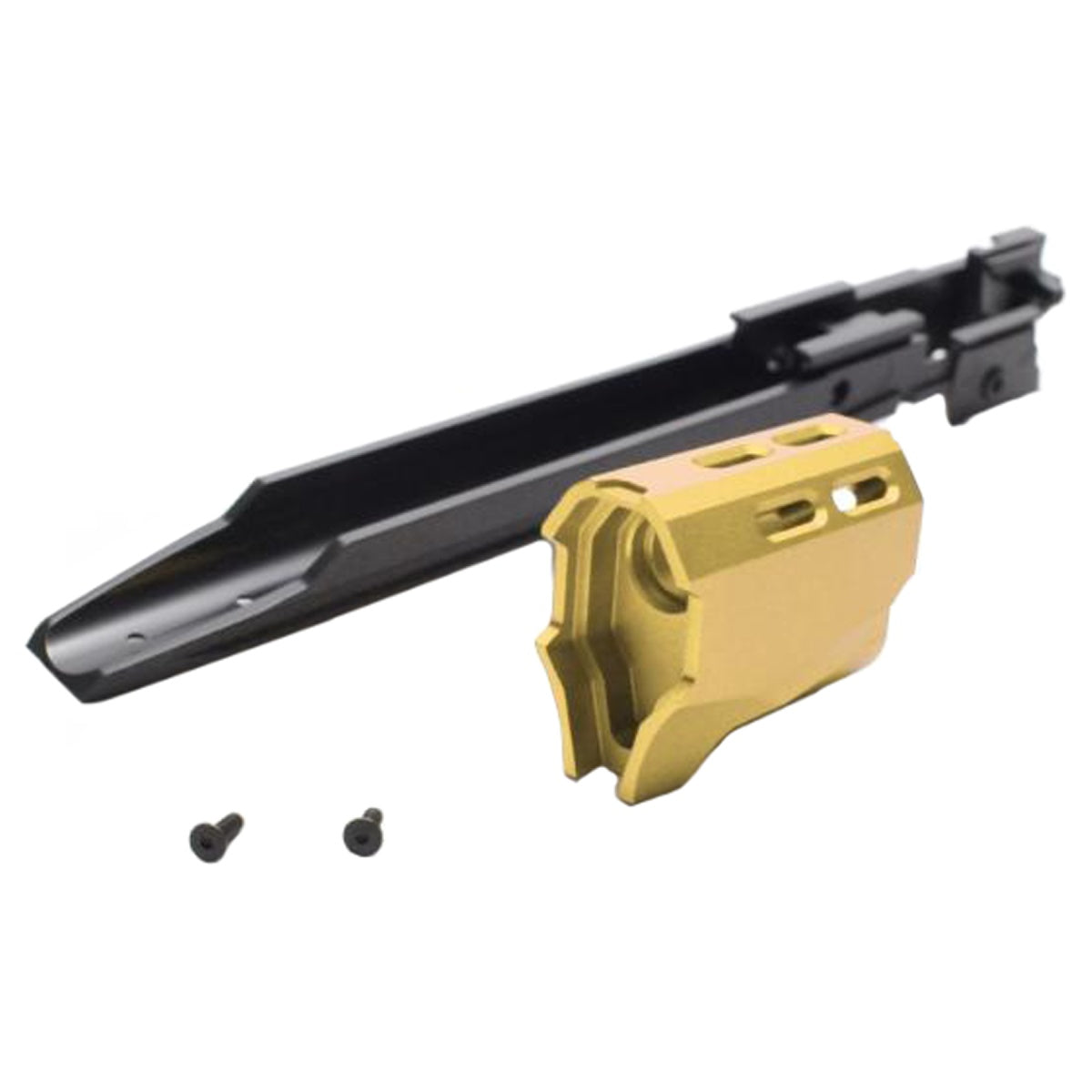 Laylax Hi-Capa Custom Lower Frame "R" Edge 5.1 & Compensator Set (Color: Gold)