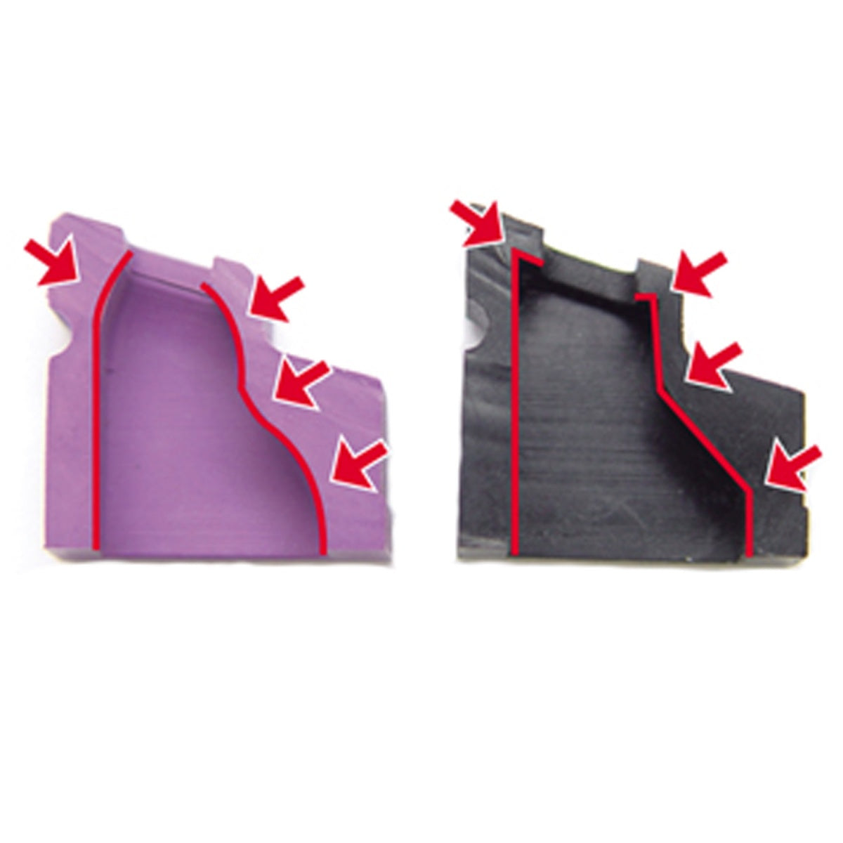 Laylax Nine Ball Aero Enhanced Rubber Magazine Gasket for Tokyo Marui HI-Capa/P226 Series Gas Blowback Pistols