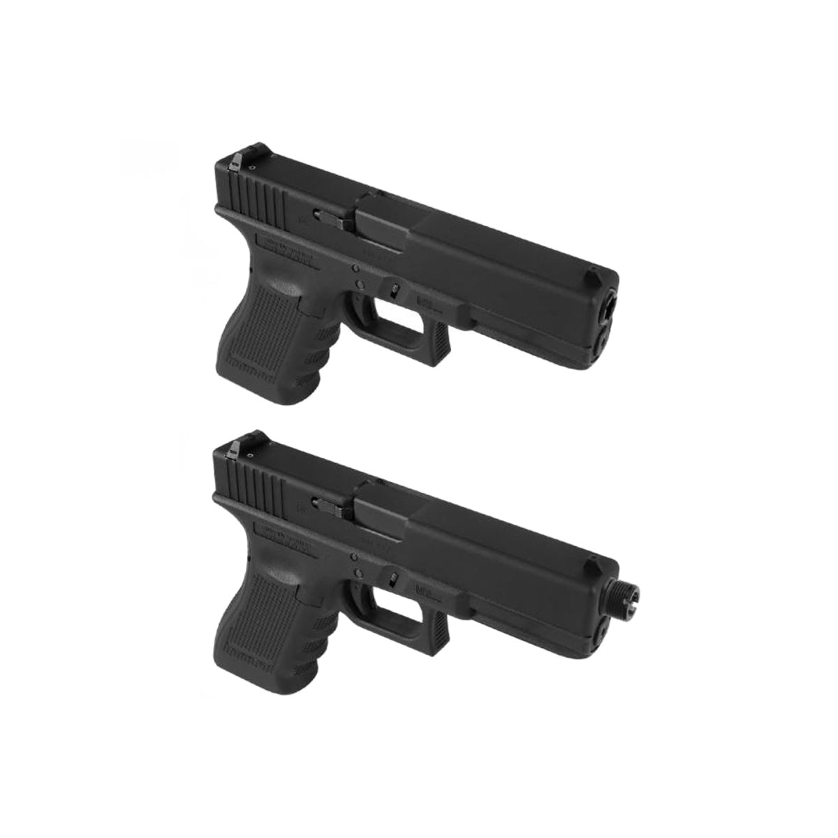 Laylax 2 Way Fixed Non-Recoiling Outer Barrel for Umarex Glock 17 Gen 4 (Color: Black)
