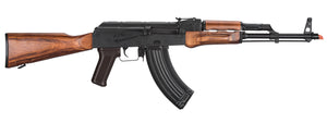 LCT AKM Steel Airsoft AEG Rifle w/ Full Stock (Color: Black & Wood)