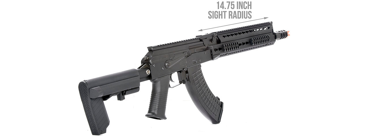 LCT Steel 13.5 KeyMod AK AEG Airsoft Rifle (Black)