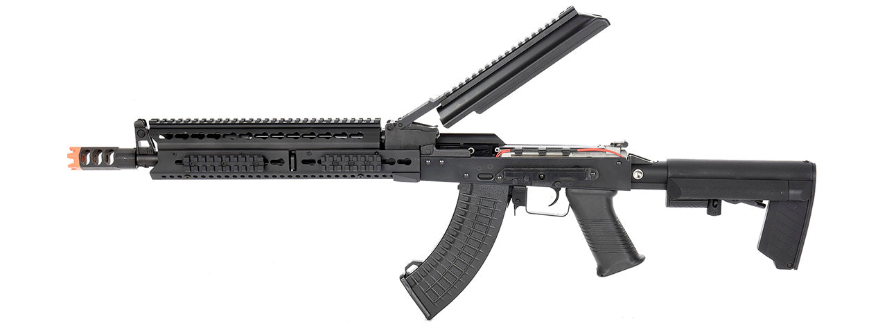 LCT Steel 13.5 KeyMod AK AEG Airsoft Rifle (Black)