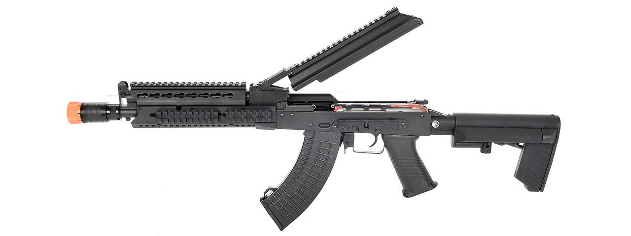 LCT Steel 9.5 KeyMod AK Airsoft AEG Rifle (BLACK)