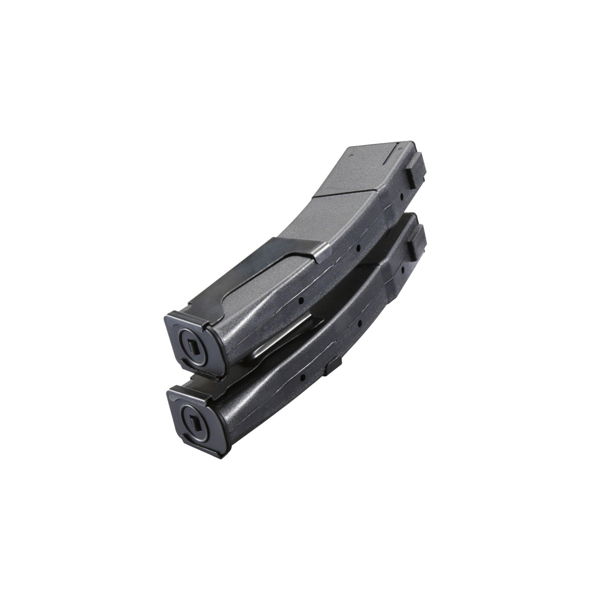 LCT Airsoft Set of 2 PP-19 50 Round Mid-Capacity Magazine (Color: Black)