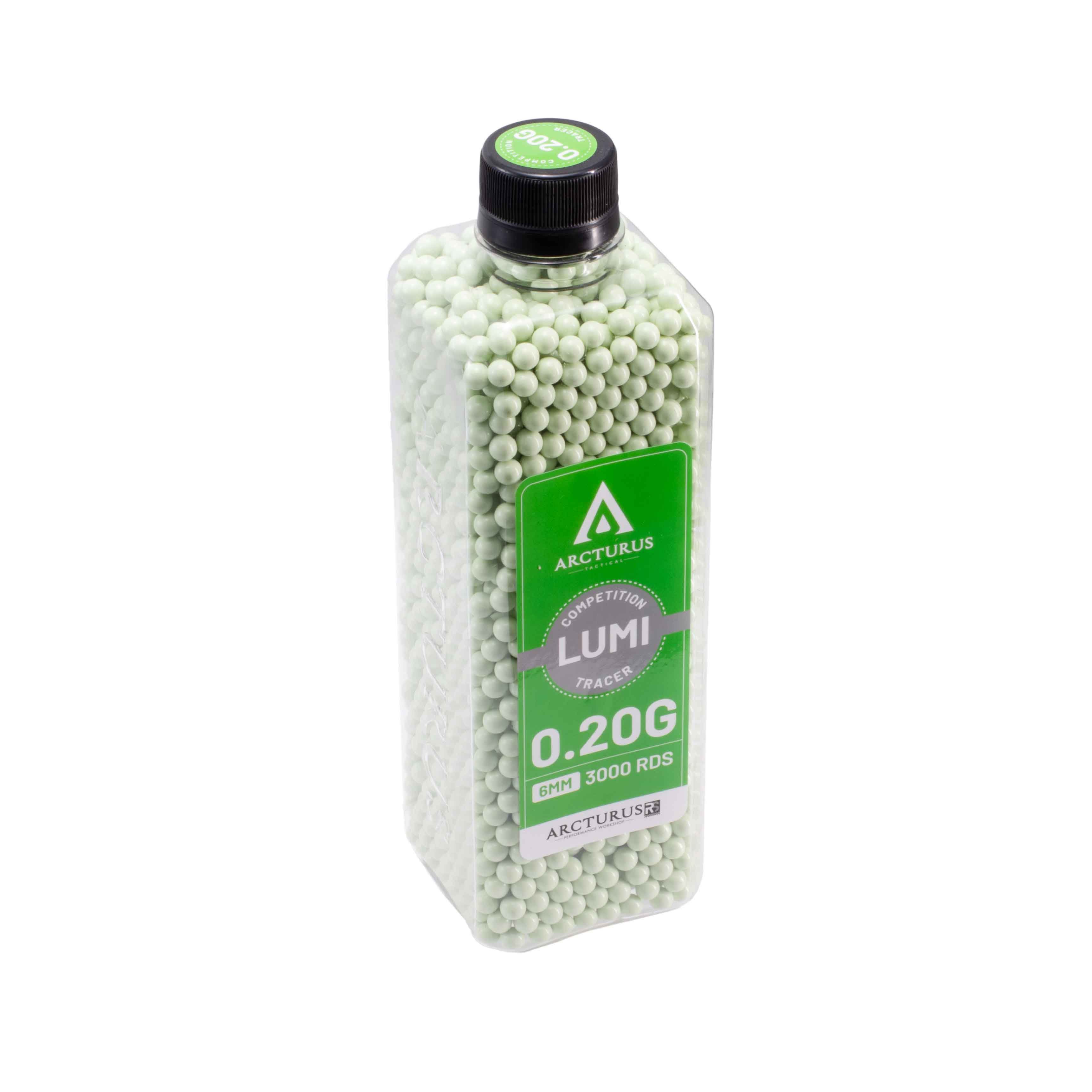 ARCTURUS RS® LUMI Match Grade Sport Green Tracer 6mm Airsoft BBs 0.20g 3000rds