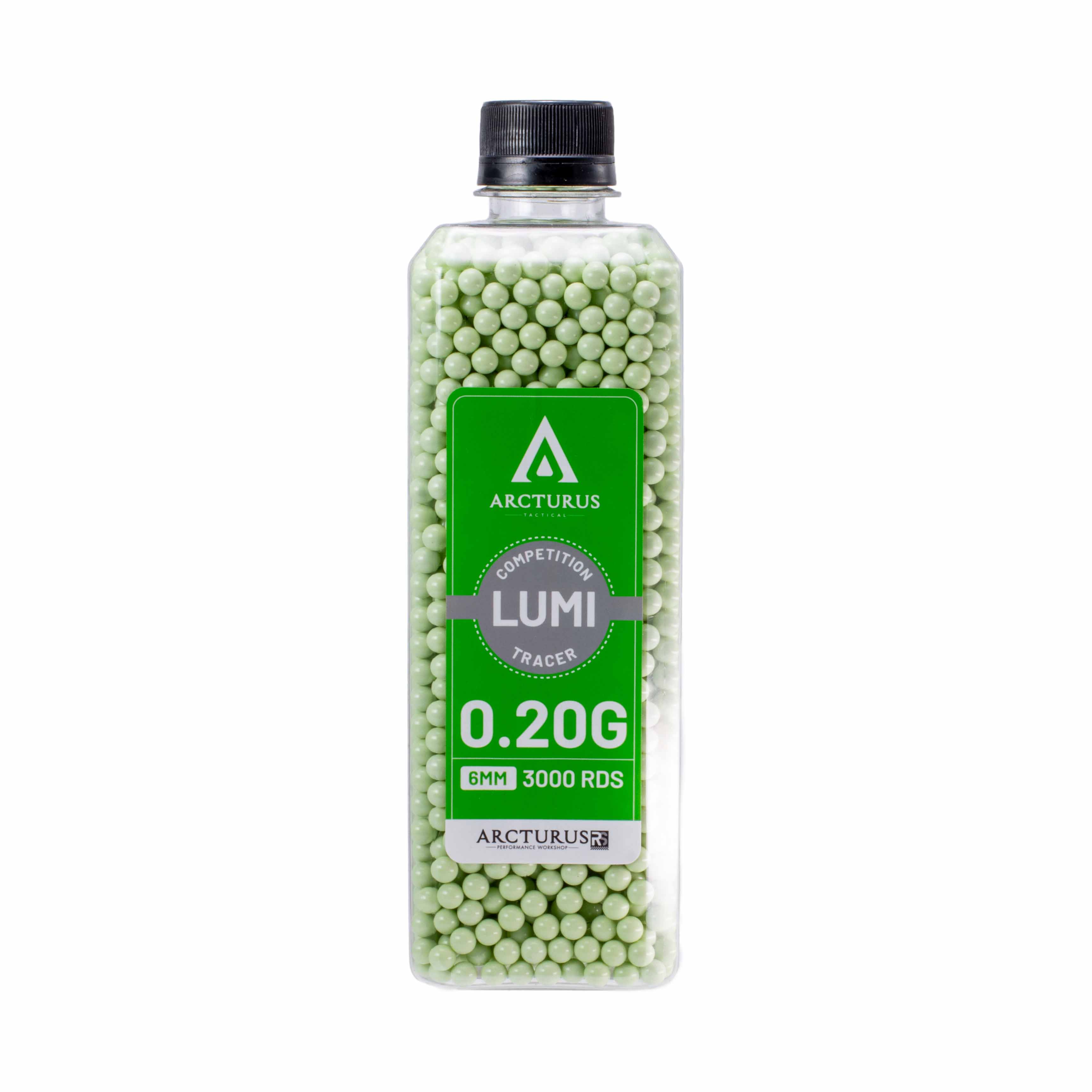 ARCTURUS RS® LUMI Match Grade Sport Green Tracer 6mm Airsoft BBs 0.20g 3000rds