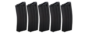 LT-01B-MAG-G2X5 HIGH CAPACITY 300RD METAL AEG GEN 2 MAGAZINE, SET OF 5 (BK)
