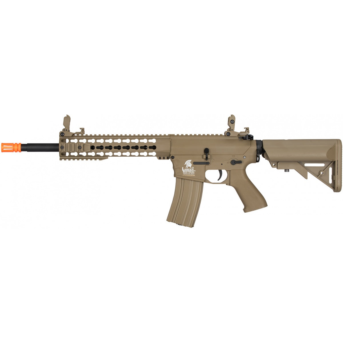Lancer Tactical Gen 2 10" KeyMod M4 Evo Airsoft AEG Rifle Core Series (Tan)(No Battery and Charger)