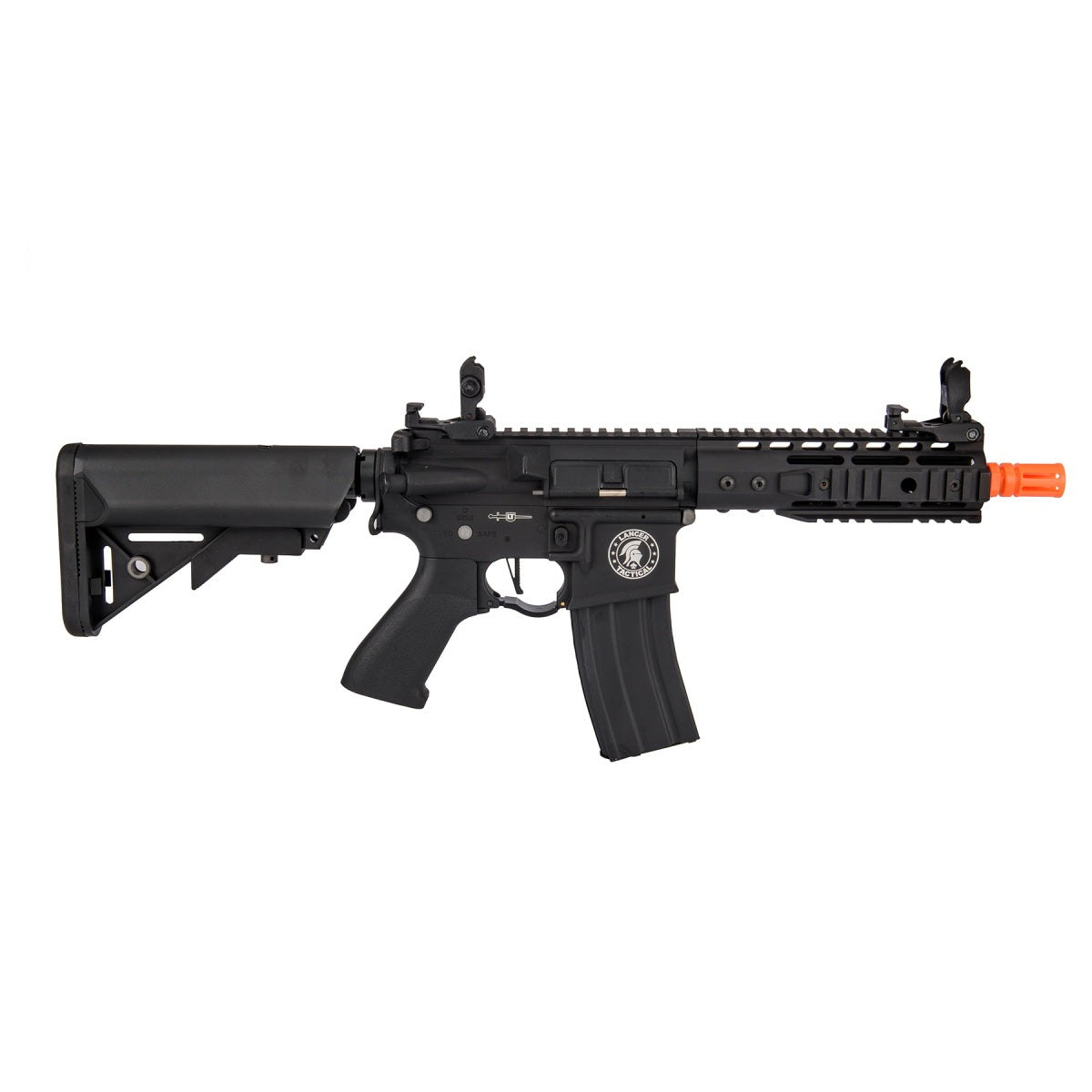 Lancer Tactical Proline 7" KeyMod Railed Airsoft AEG Rifle with Picatinny Rail Segments (Color: Black)