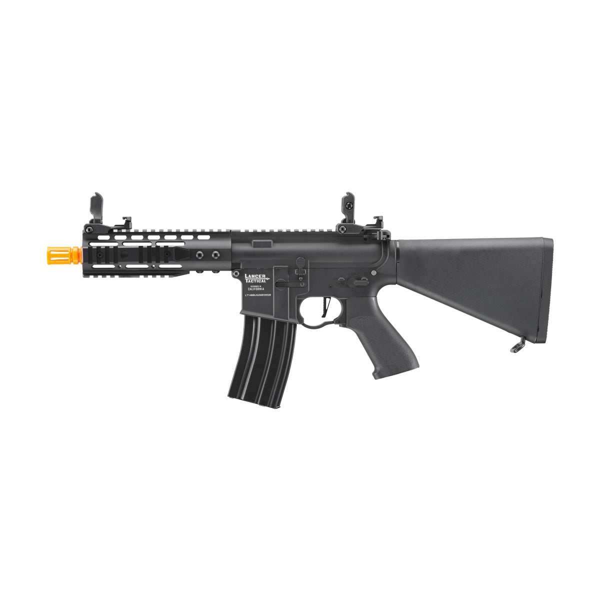 Lancer Tactical Proline 7" KeyMod Airsoft AEG Rifle w/ Stubby Stock (Color: Black)