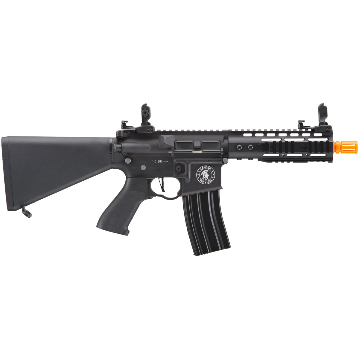 Lancer Tactical Proline 7" KeyMod Airsoft AEG Rifle w/ Stubby Stock (Color: Black)