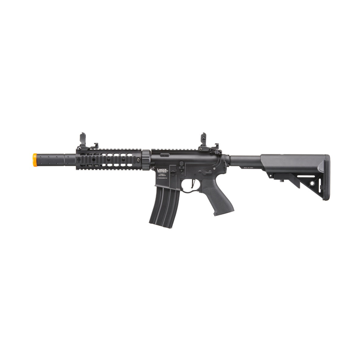 Lancer Tactical Proline Gen 2 M4 SD Carbine Airsoft AEG Rifle with Mock Suppressor (Color: Black)