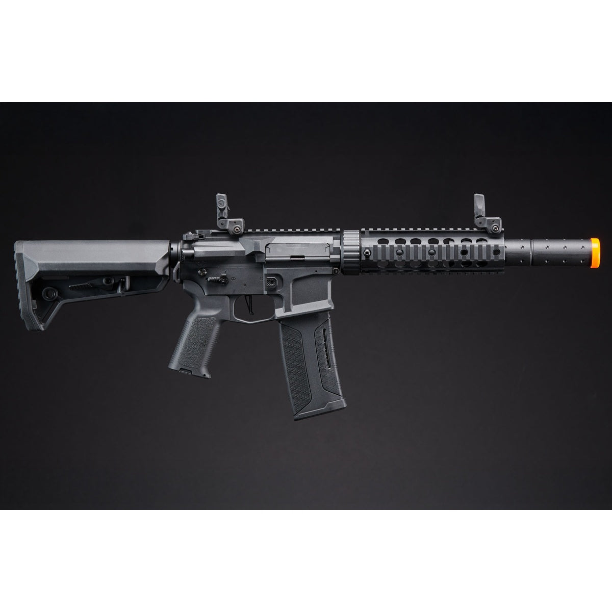 Lancer Tactical Gen 3 M4 Carbine SD AEG w/ Ambidextrous NSR Receiver, NSR Stock & Mock Suppressor - (Black)