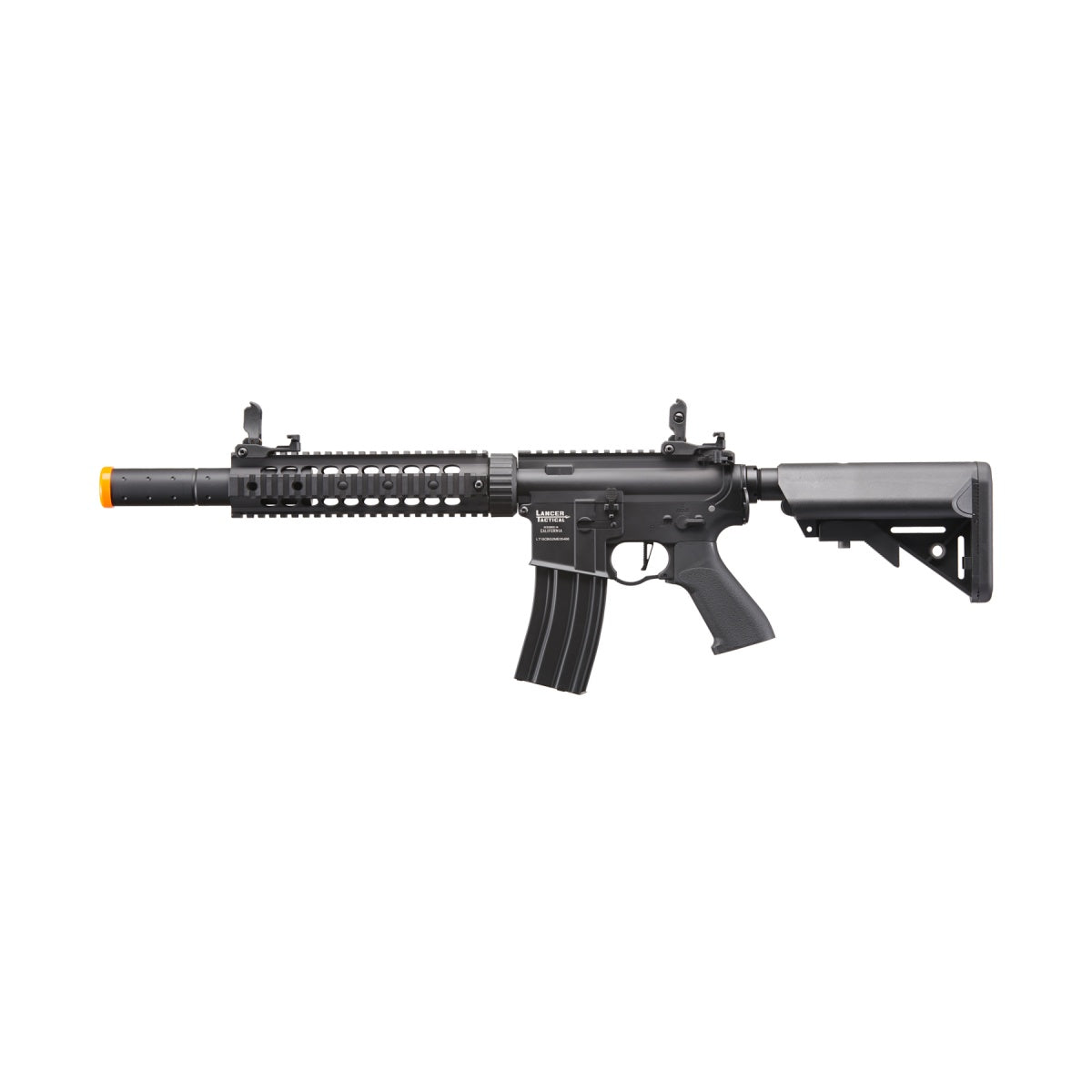Lancer Tactical Proline Gen 2 10" M4 Carbine Airsoft AEG Rifle with Mock Suppressor (Color: Black)