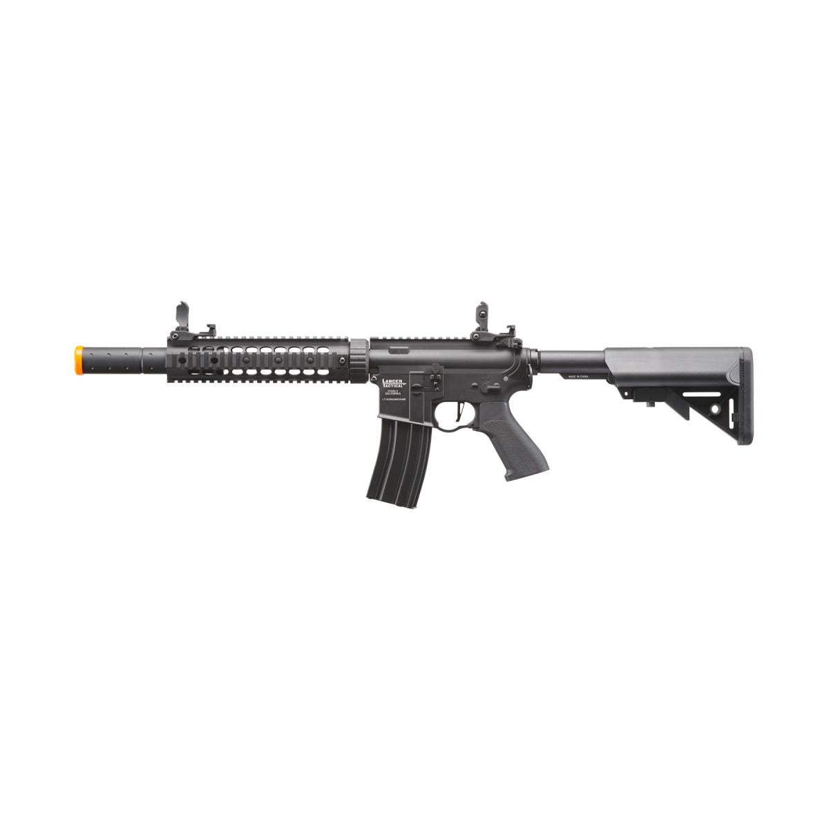 Lancer Tactical Proline Gen 2 10" M4 Carbine Airsoft AEG Rifle with Mock Suppressor (Color: Black)