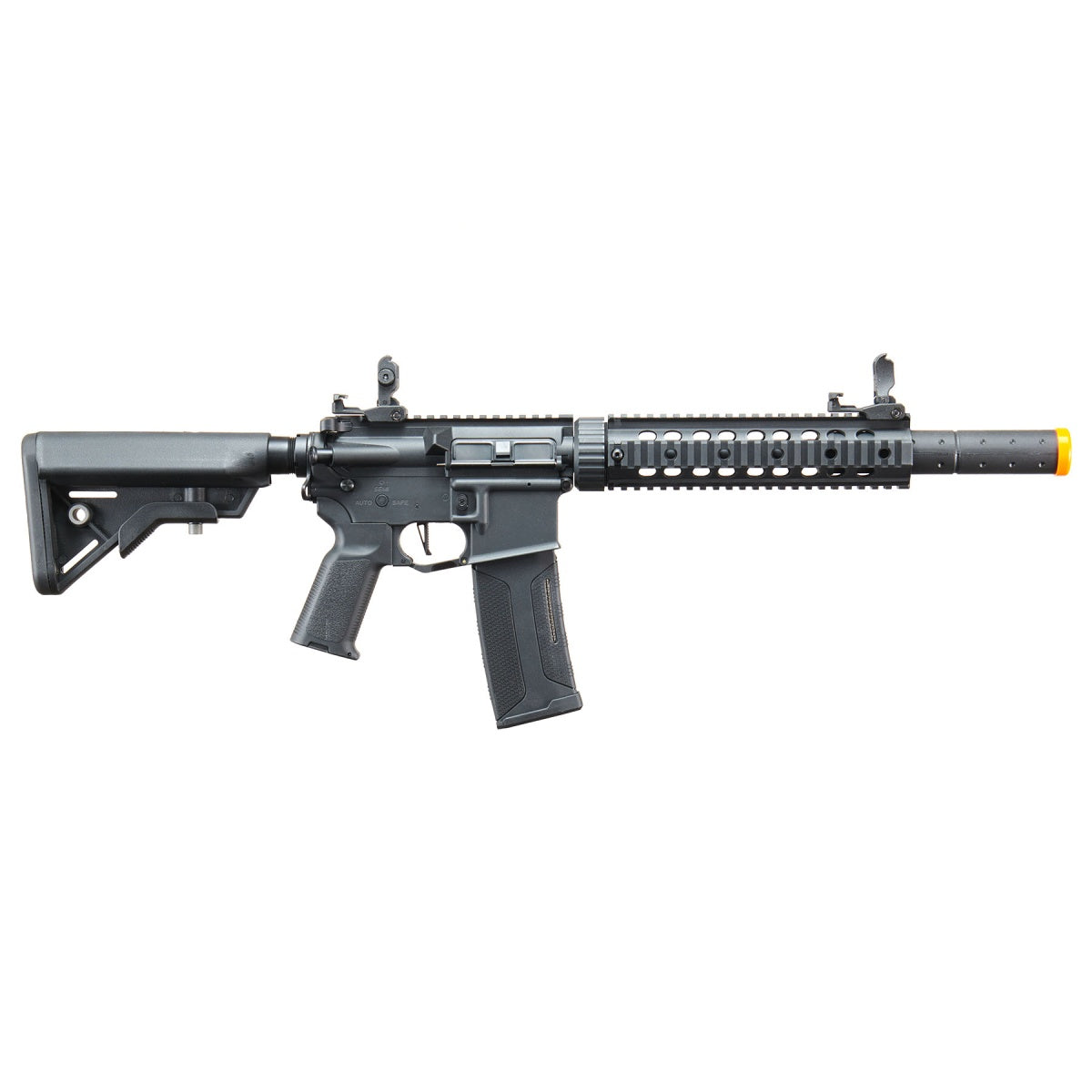 Lancer Tactical Gen 3 Nylon Polymer M4 SD AEG Airsoft Rifle with Mock Suppressor (Color: Black)