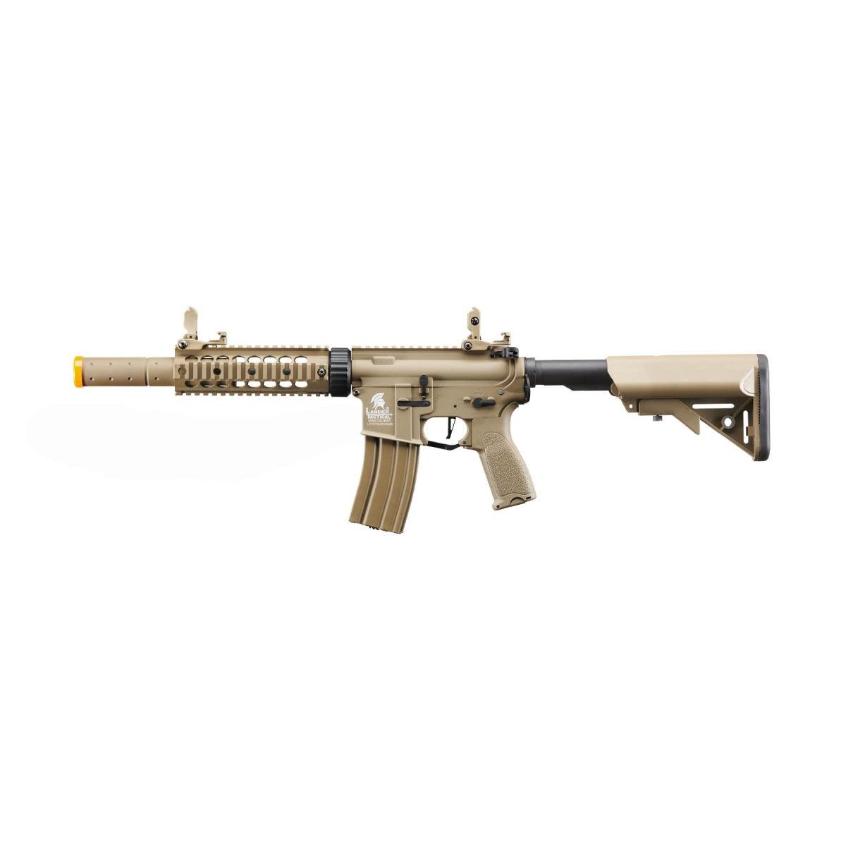 Lancer Tactical LT-15 Hybrid Gen 2 M4 SD 7" Airsoft AEG with Mock Suppressor (Tan)