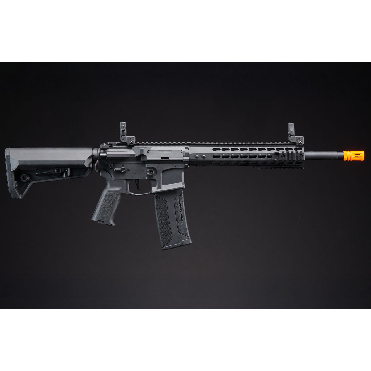 Lancer Tactical Gen 2 10" Keymod M4 Carbine AEG w/ Ambidextrous NSR Receiver & NSR Stock - (Black)