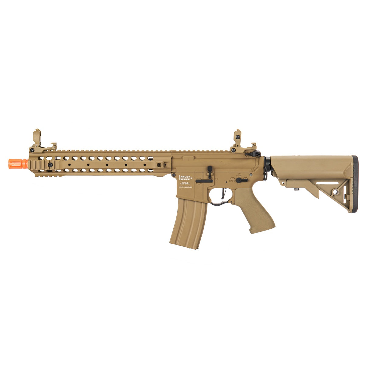 Lancer Tactical Proline LT-24 M4 12" Rail AEG Rifle, (Tan)