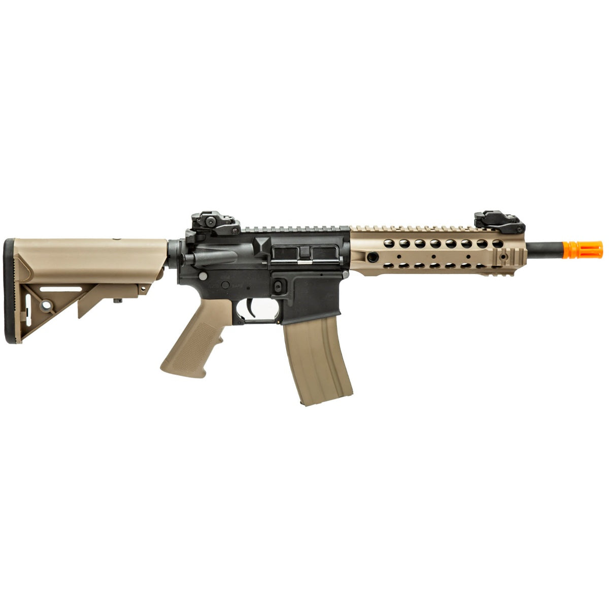Lancer Tactical Gen 2 M4 CQB AEG Rifle - Black/Tan (Battery and Charger Included)