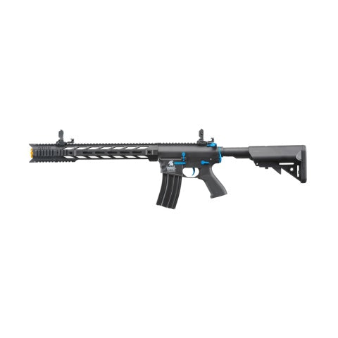 Lancer Tactical Gen 2 M4 SPR Interceptor Airsoft AEG Rifle (Color: Black & Blue)