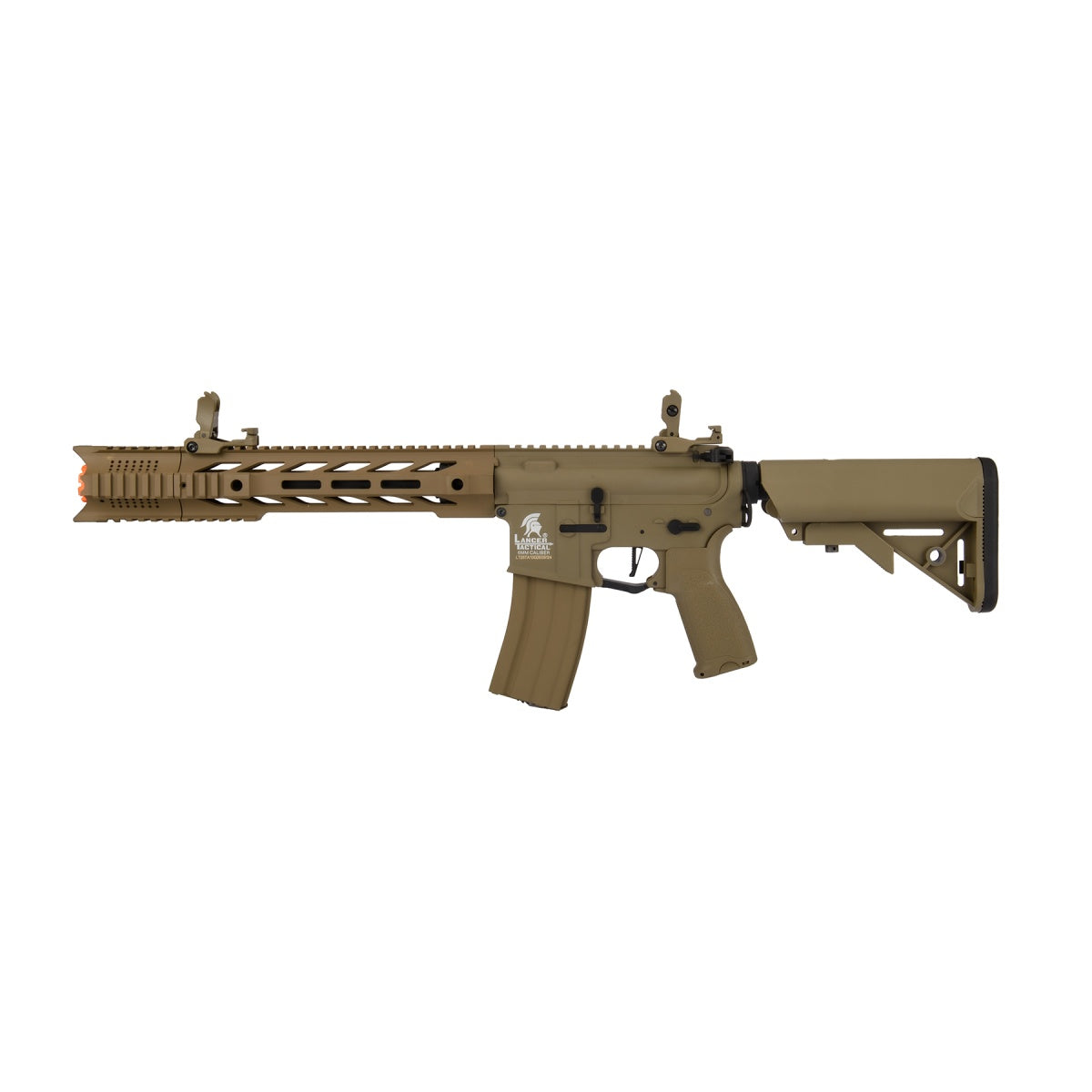 Lancer Tactical Hybrid Gen 2 10" Interceptor M4 Airsoft AEG Rifle (Color: Tan)