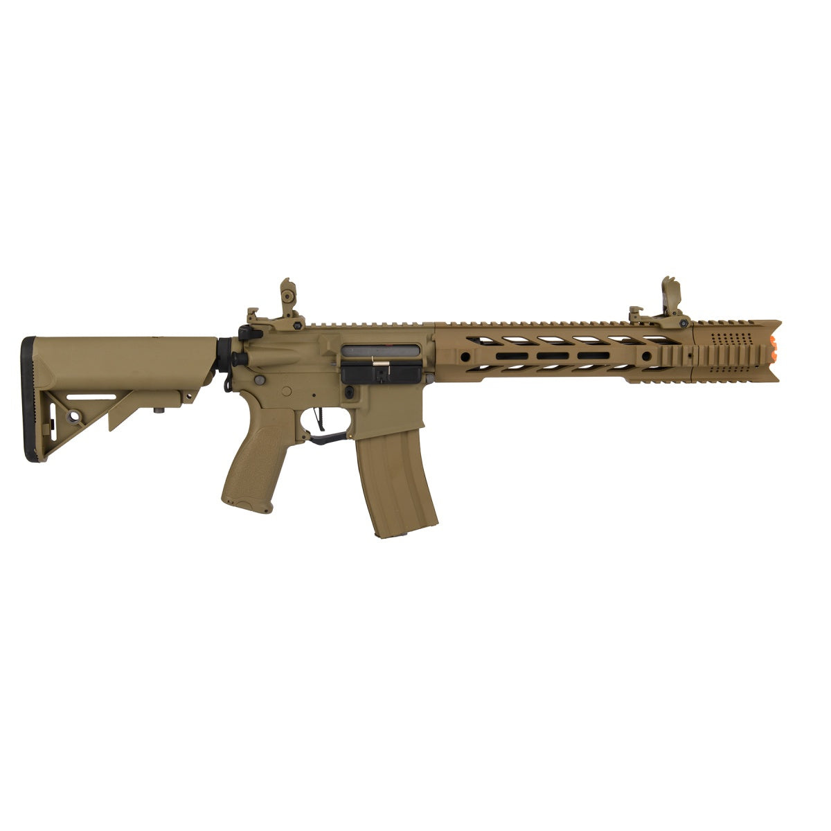Lancer Tactical Hybrid Gen 2 10" Interceptor M4 Airsoft AEG Rifle (Color: Tan)