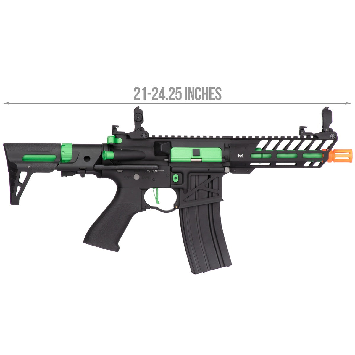 Lancer Tactical ProLine NEEDLETAIL PDW Skeleton AEG Low FPS (Color Black/ Green)