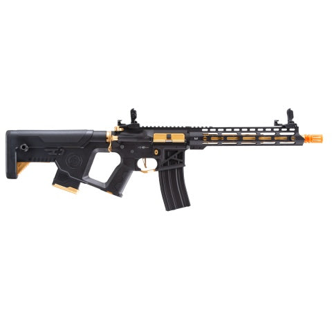 Lancer Tactical [Low FPS] Enforcer Blackbird Skeleton AEG w/ Alpha Stock (Color: Black and Gold)