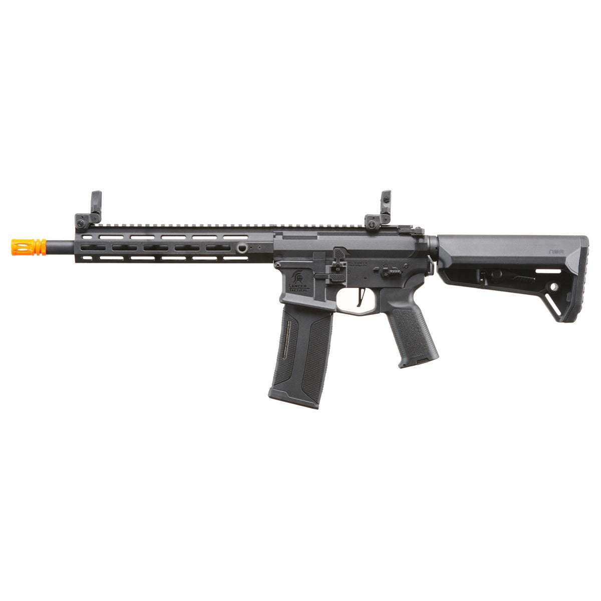 Lancer Tactical Gen 2 Hellion M-LOK 10" M4 AEG w/ Ambidextrous NSR Receiver & NSR Stock - BLACK