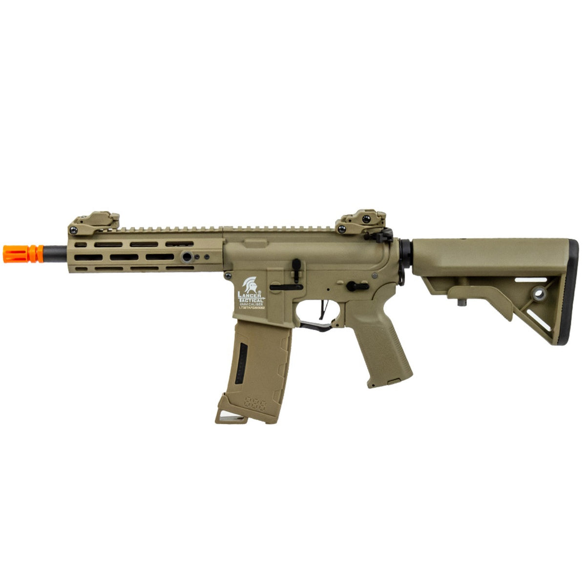Lancer Tactical Gen 3 Hellion M-LOK 7" Airsoft M4 AEG (Color: Tan)