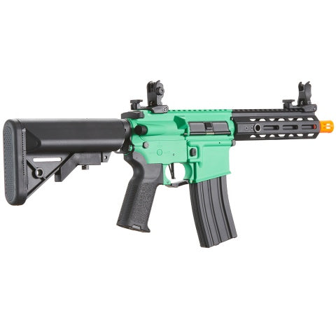 Lancer Tactical Gen 2 CQB M4 AEG Rifle Core Series (Color: Green & Black)(No Battery and Charger)