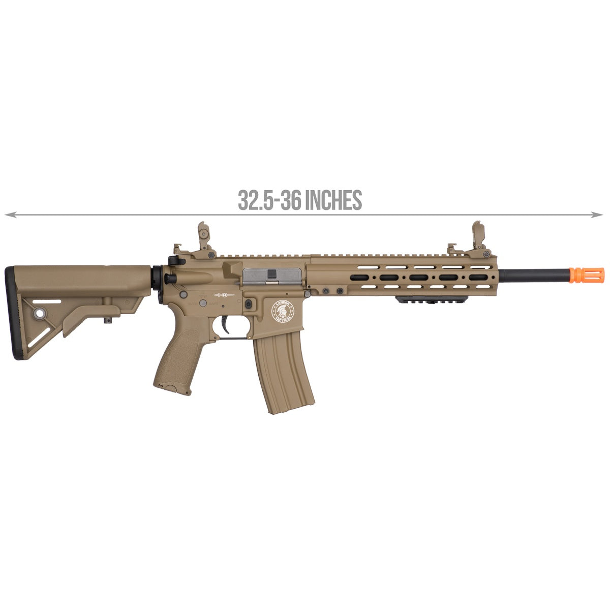 Lancer Tactical MK1 SMR Black Jack Strategic M4 Airsoft AEG - TAN