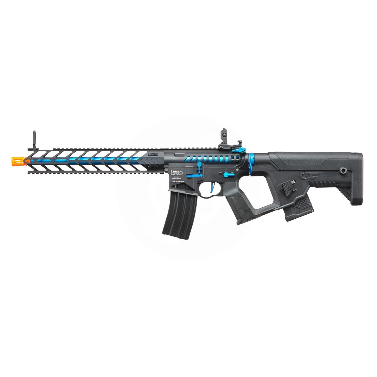 Lancer Tactical Enforcer Series Proline "Nightwing" Skeleton AEG Rifle - BLUE