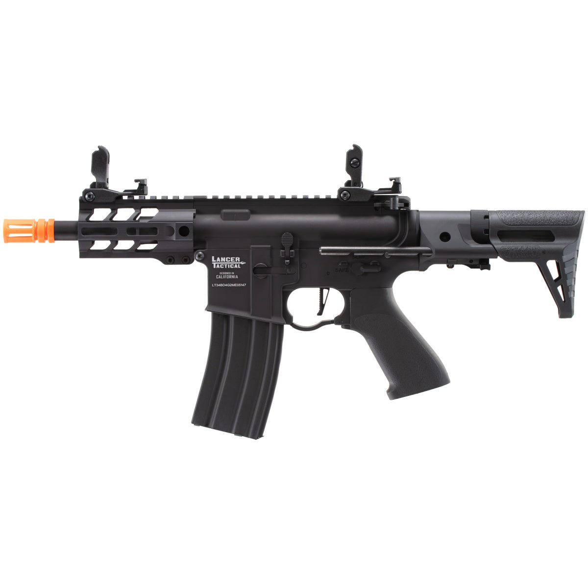 Lancer Tactical Enforcer Gen 2 Battle Hawk 4" PDW AEG (Color: Black)