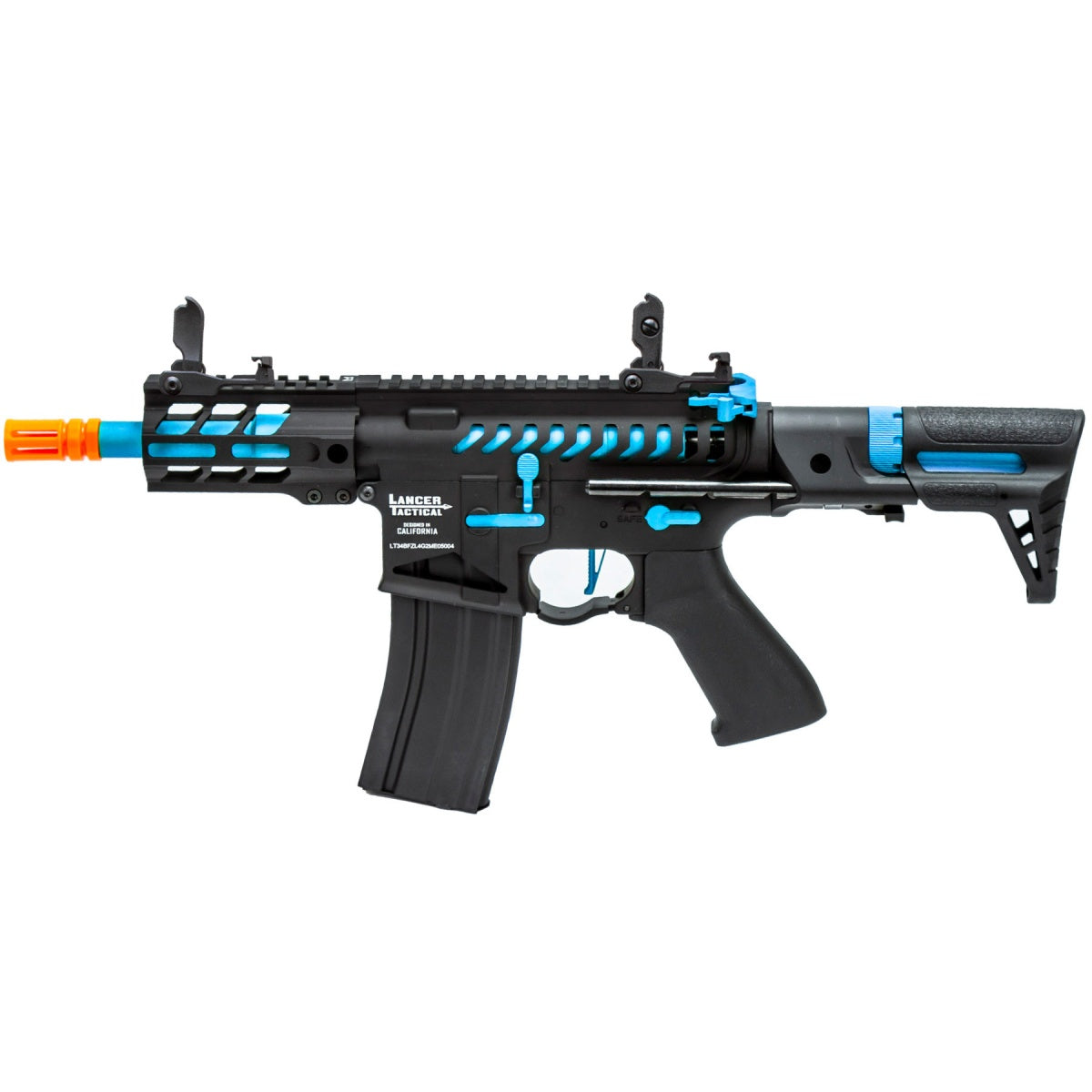 Lancer Tactical Enforcer Gen 2 Battle Hawk 4" PDW AEG (Color: Black / Blue)