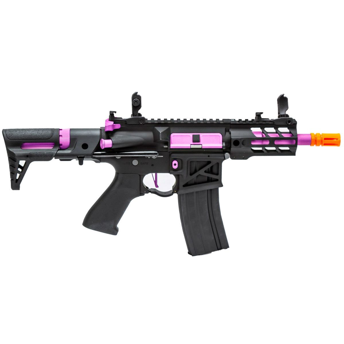 Lancer Tactical Enforcer Gen 2 Battle Hawk 4" PDW AEG (Color: Black / Purple)