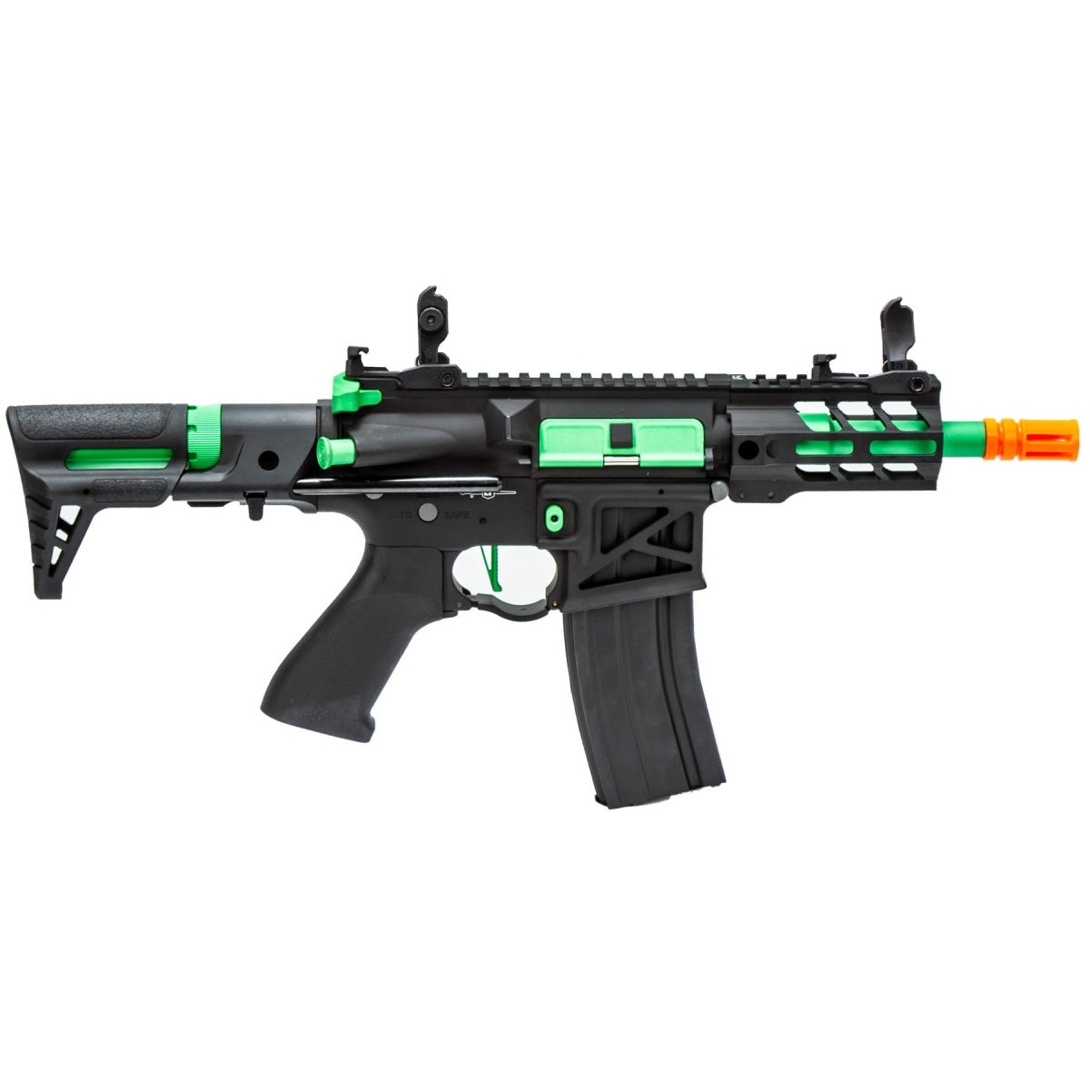 Lancer Tactical Enforcer Gen 2 Battle Hawk 4" PDW AEG (Color: Black / Green)