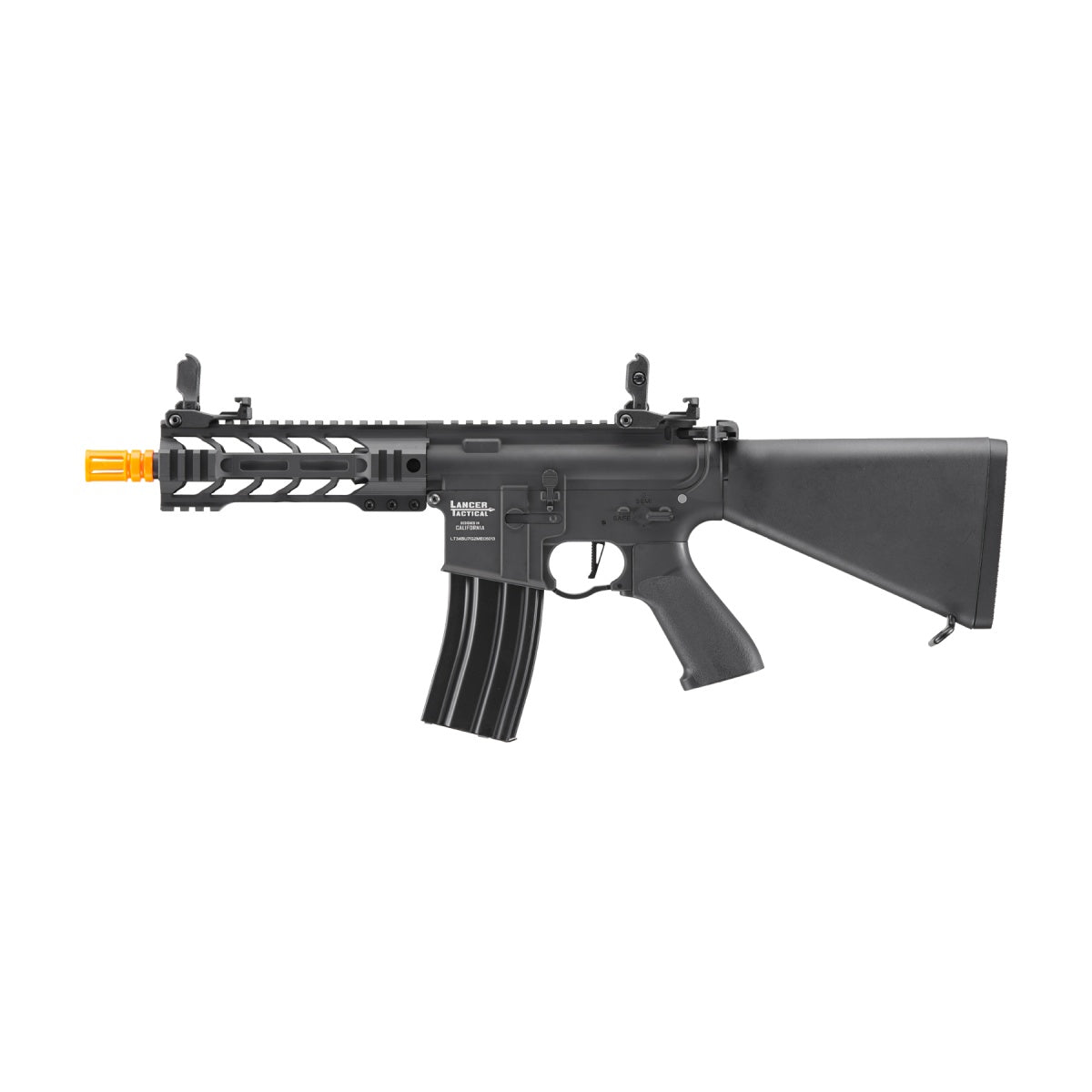 Lancer Tactical Proline 7" M-LOK Battle Hawk Airsoft AEG w/ Stubby Stock (Color: Black)