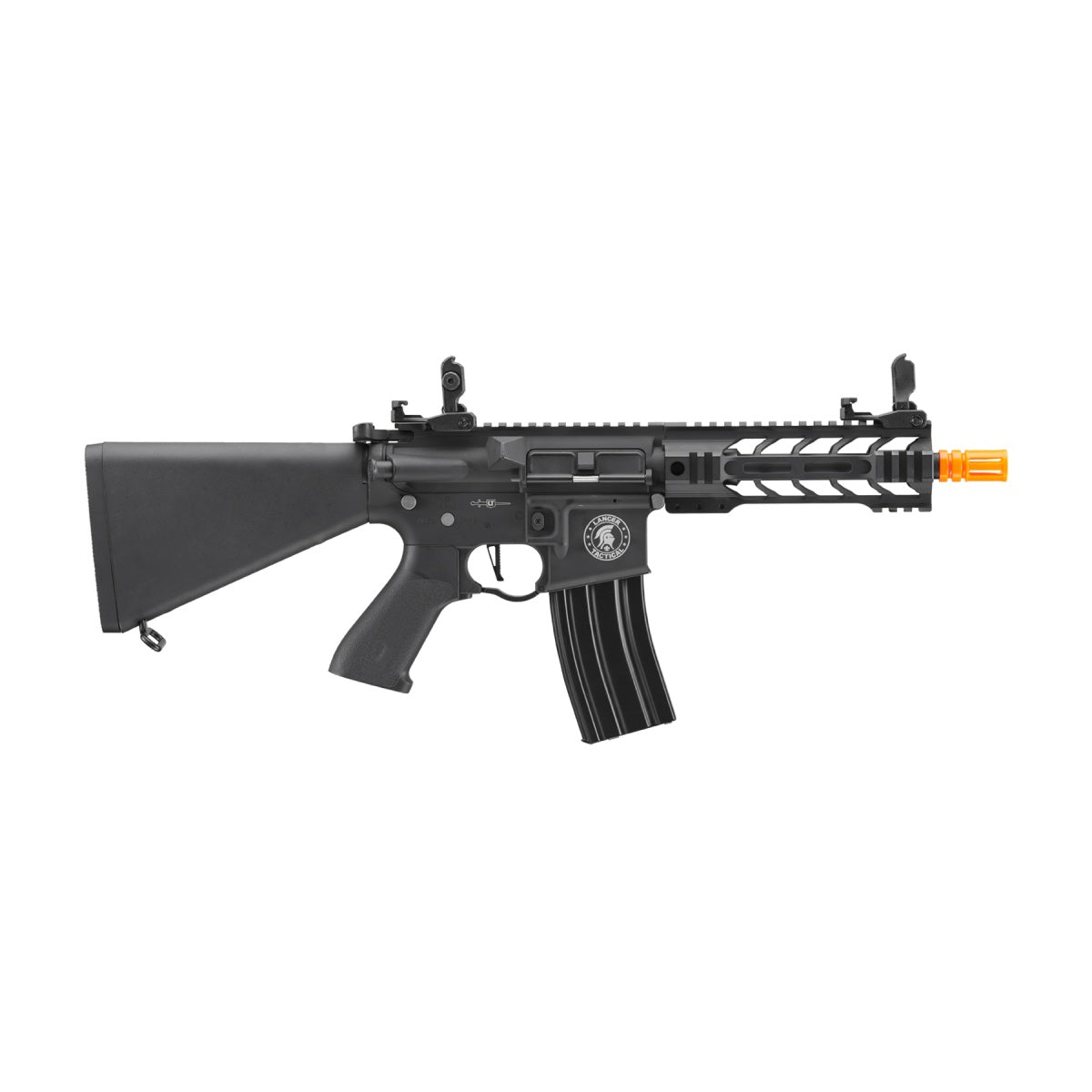 Lancer Tactical Proline 7" M-LOK Battle Hawk Airsoft AEG w/ Stubby Stock (Color: Black)