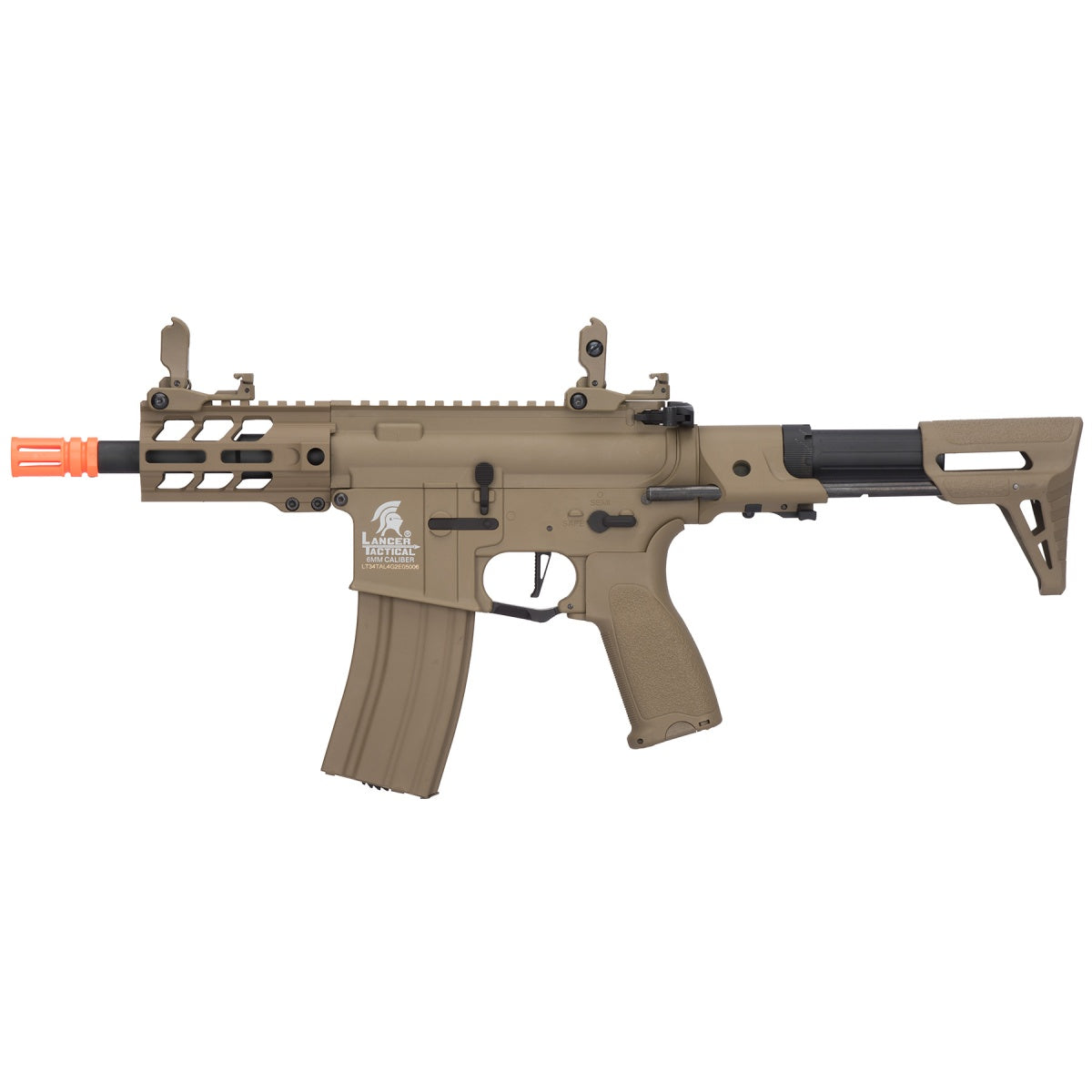Lancer Tactical Enforcer Hybrid Gen 2 BATTLE HAWK 4" PDW AEG [LOW FPS] - TAN