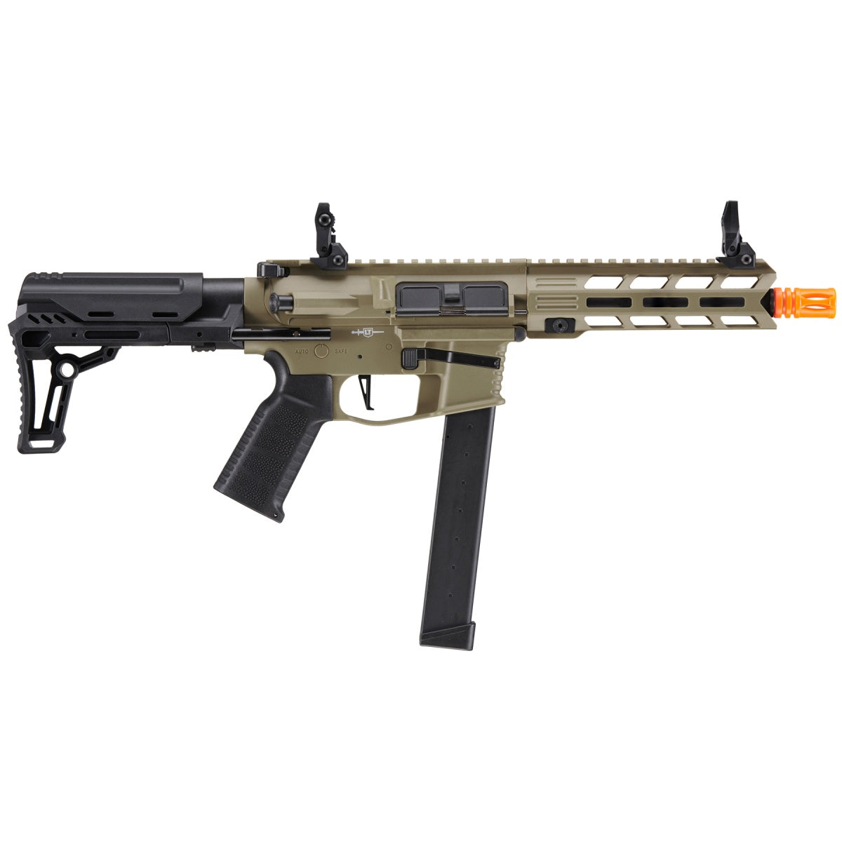 Lancer Tactical Gen 2 9mm Battle X CQB Carbine Airsoft AEG (Color: Tan)