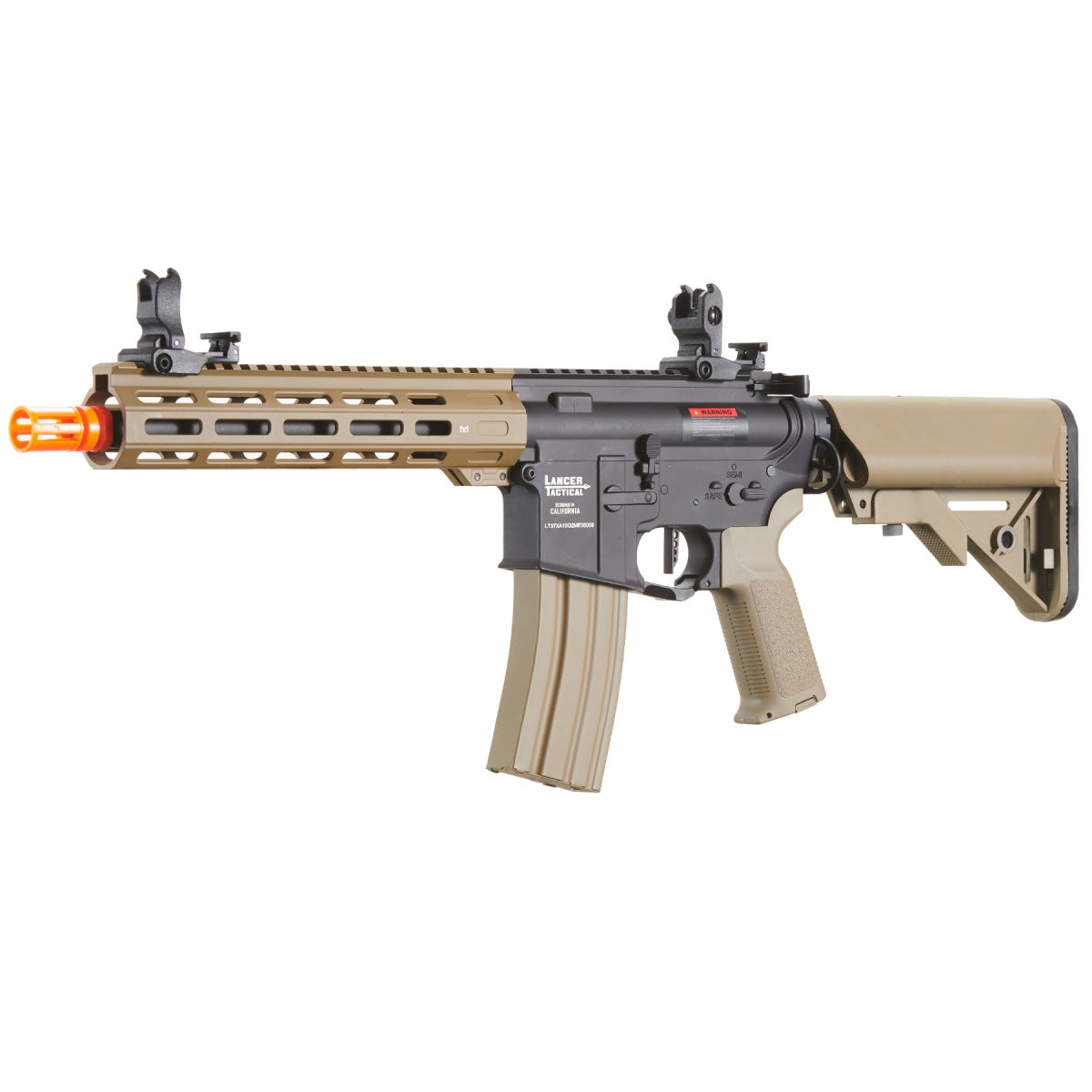 Lancer Tactical Viking 10" M-LOK Proline Series M4 Airsoft Rifle w/ Crane Stock (Color: Two-Tone)