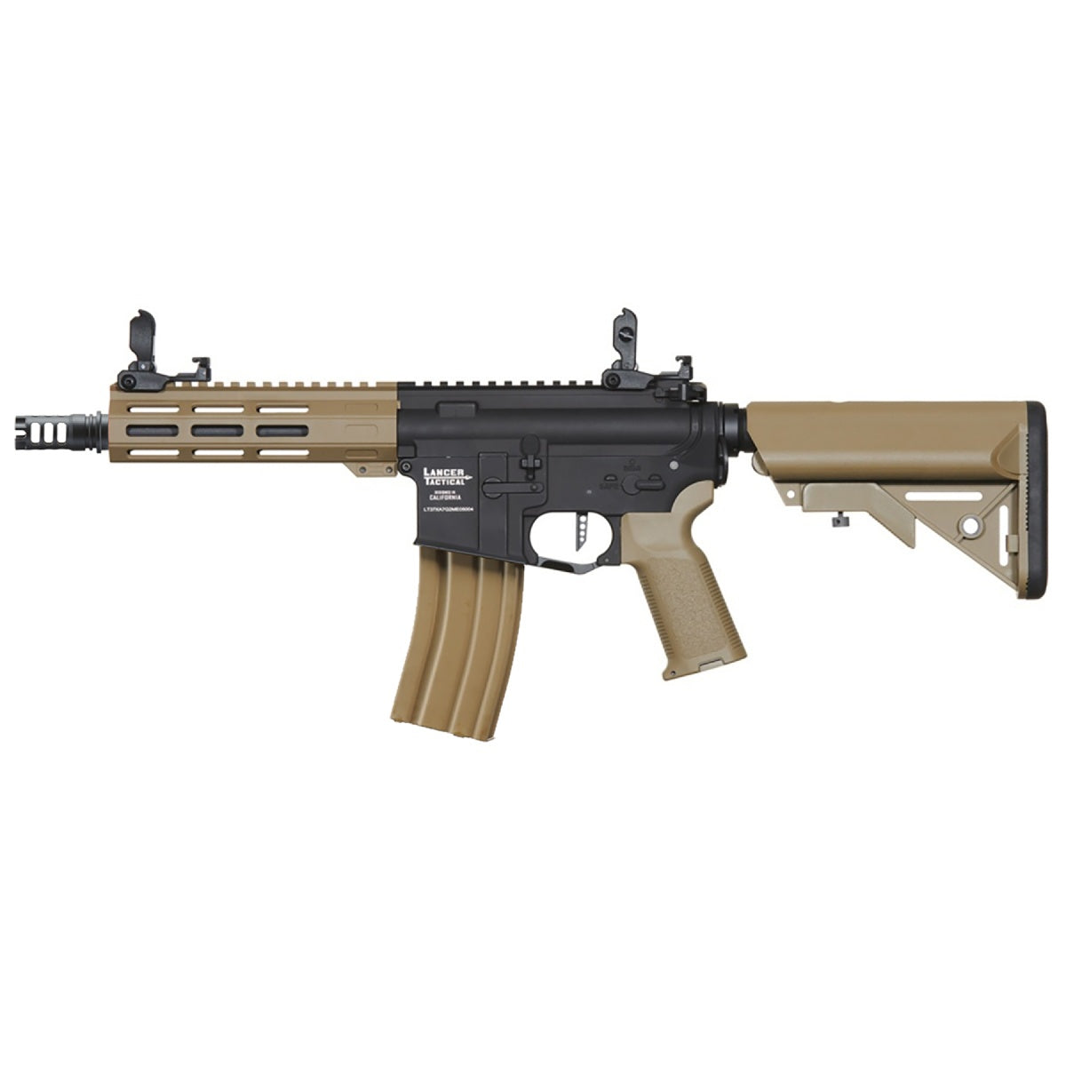 Lancer Tactical Viking 7" M-LOK Proline Series M4 Airsoft Rifle w/ Crane Stock (Color: Two-Tone)