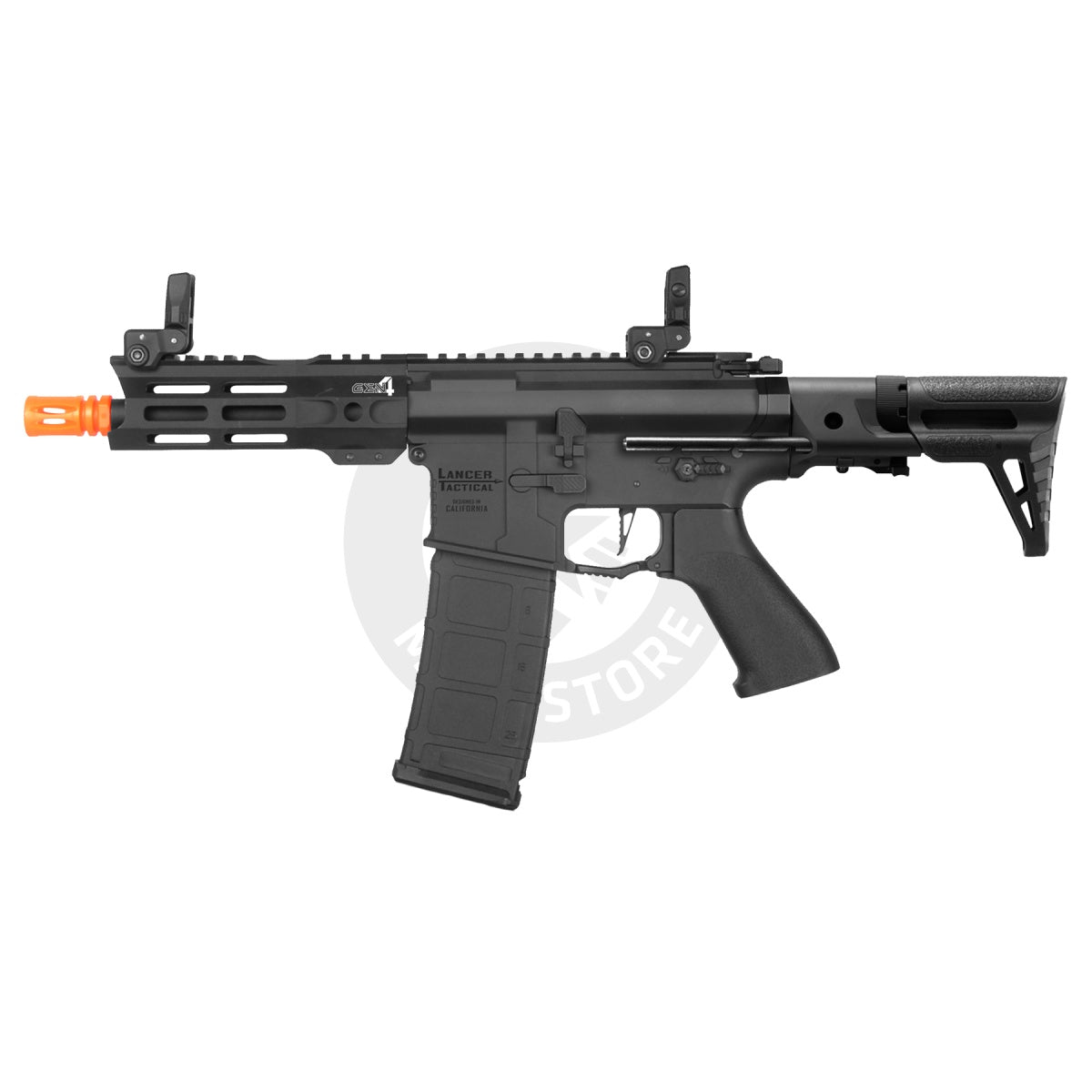 Lancer Tactical Gen 4 Predator Delta 5" Rail w/ Faxon Sight - (Black)