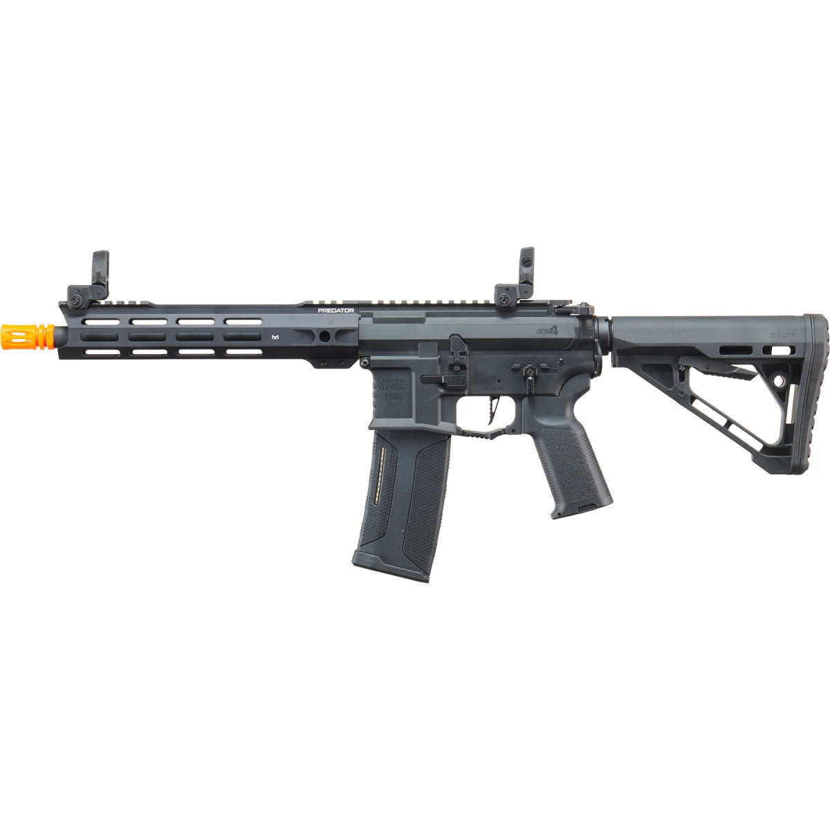 Lancer Tactical Gen 4 Predator 10" SBR AEG w/ Nebula II ETU - (Black)
